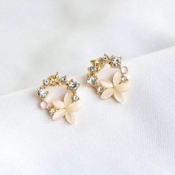 Flower earrings  #2 - Picture 2 of 7